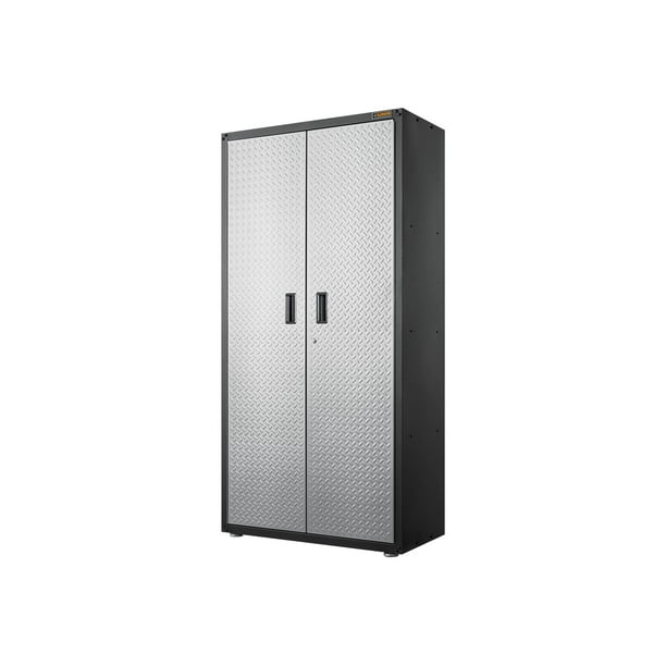 Gladiator GALG36KDYG Ready-To-Assemble Gearbox Steel Cabinet Silver Tread Gladiator GALG36KDYG Ready-To-Assemble Gearbox Steel Cabinet Silver Tread